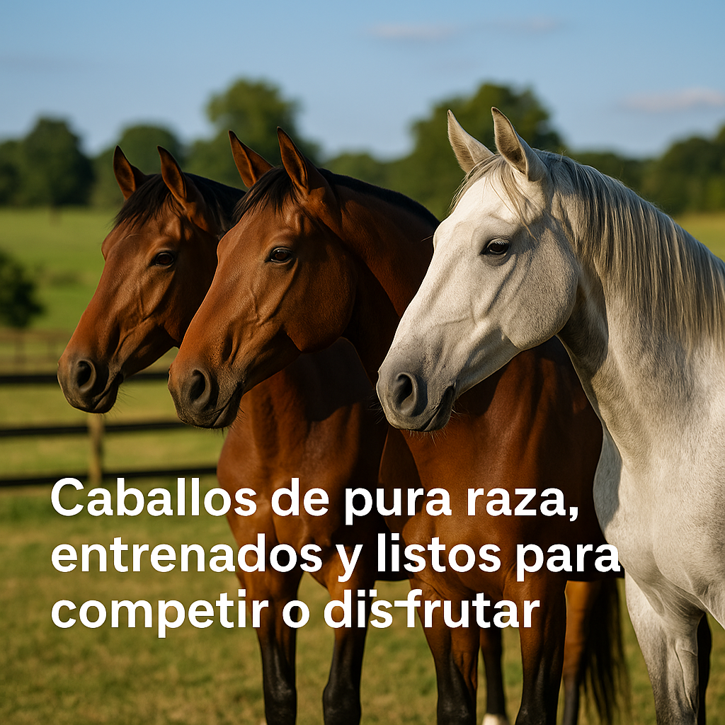 Caballos de pura raza al atardecer en la Costa Brava, entrenados y cuidados en un entorno natural. Venta de caballos en España con garantía de calidad, doma profesional y asesoramiento personalizado. Compra tu compañero ideal en Caballos en Venta Costa Brava.
Caballos pura sangre entrenados al atardecer en finca de la Costa Brava – venta de caballos en España.